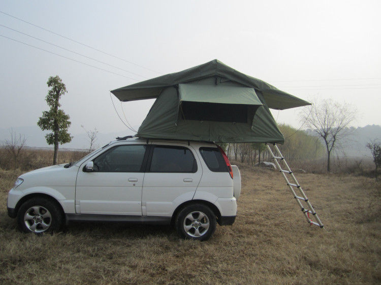 2.3m Ladder Family Size Roof Top Tent Easy To Open With Shoe Bag / Large Window