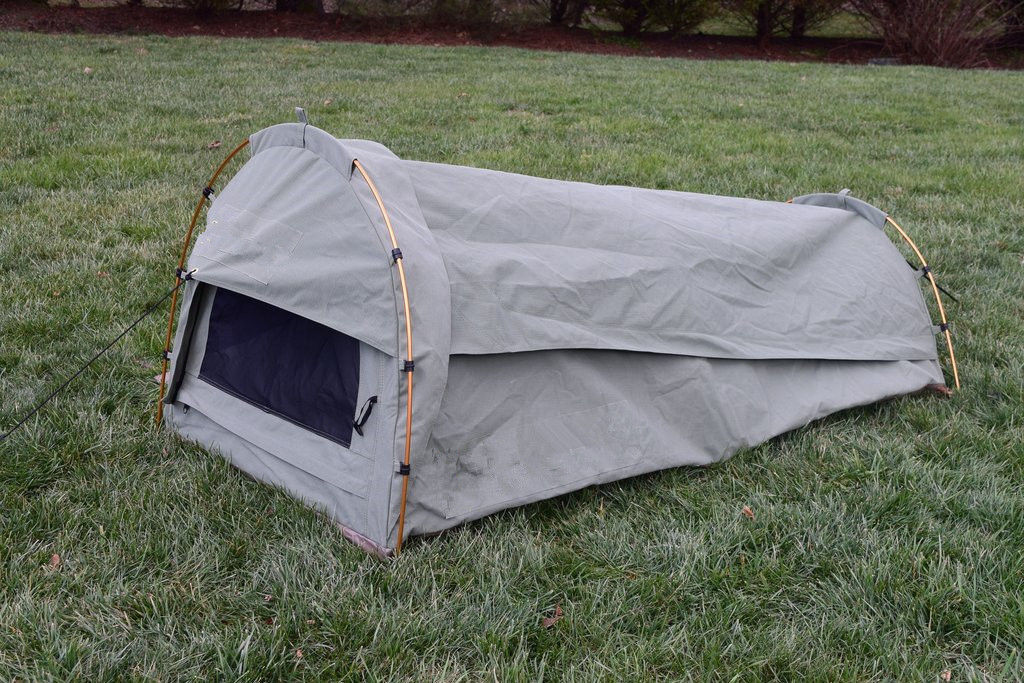 4WD Accessories Canvas Swag Tent With Aluminum Alloy Or Fibreglass Poles