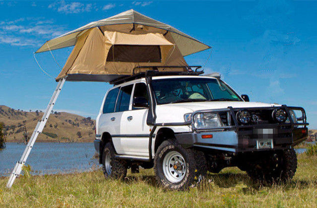 Easy On 4x4 Roof Top Tent Stainless Steel Pole Material For 2 Person