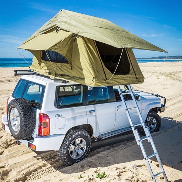 Aluminum Pole Pick Up Roof Tent , Jeep Wrangler Unlimited Roof Top Tent