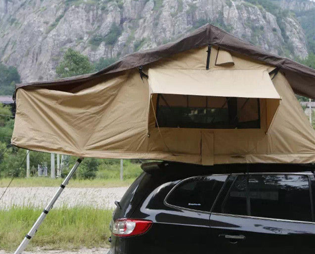 Portability 2-3 Person Large Turnover Roof Top Tent Soft Shell For 4x4 Accessories