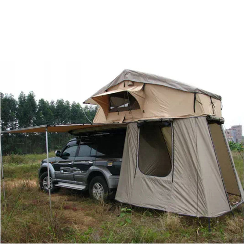 Portability 2-3 Person Large Turnover Roof Top Tent Soft Shell For 4x4 Accessories