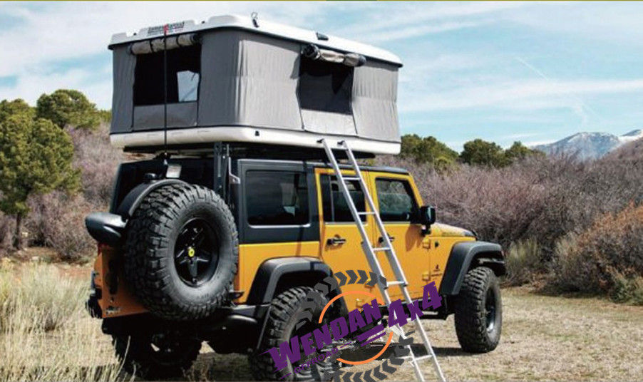 Pop Up Hard Cover Roof Top Tent Remote Control For 4x4 Offroad Campers Traveler