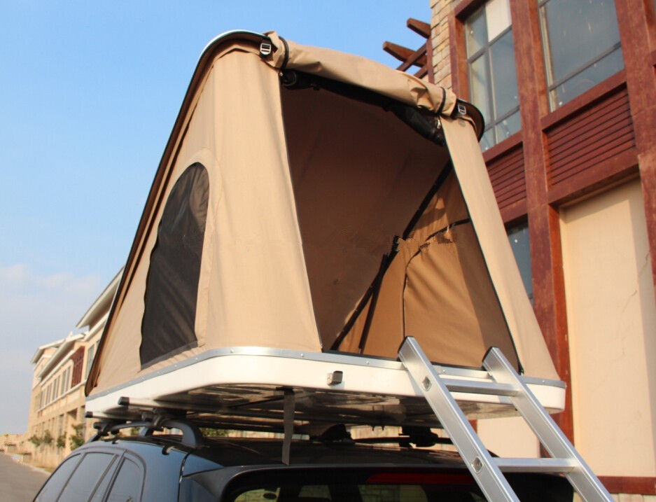 New Side Open Hard Sided Roof Top Tent, ABS Lid Triangle Roof Top Tent