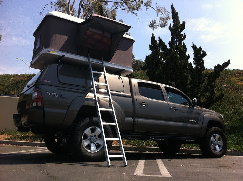 Double Big Foot Automatic Roof Tent , Jeep Hard Top Tent Streamlined Design