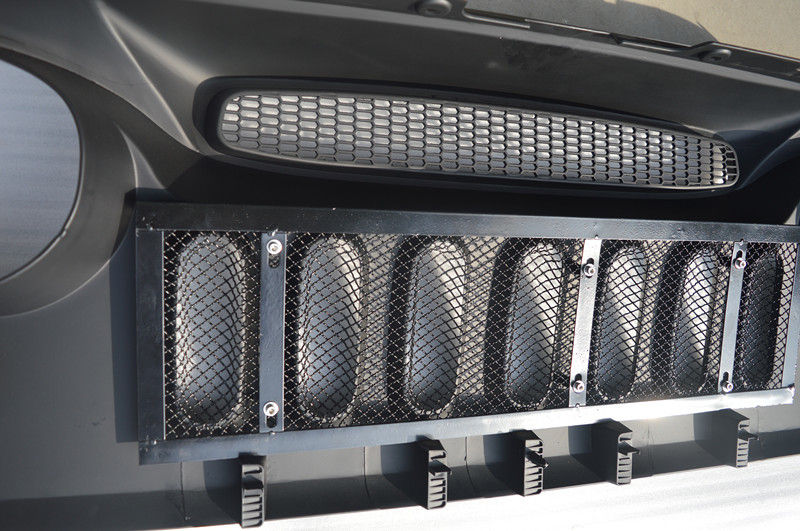 Jeep Jk Wrangler Specter Mask With Mesh Grille Material: ABS Plastic