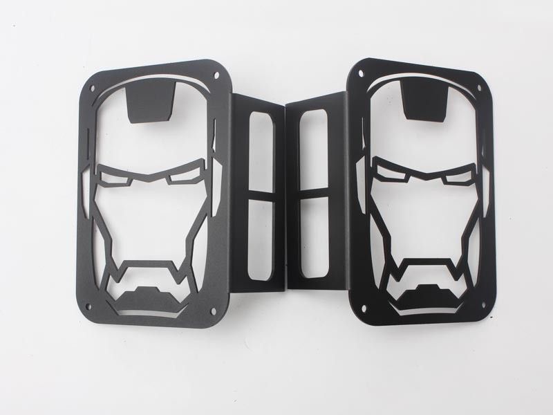 Iron Man Taillight cover for jeep wrangler JK 07+ taillamp cover offroad accessories