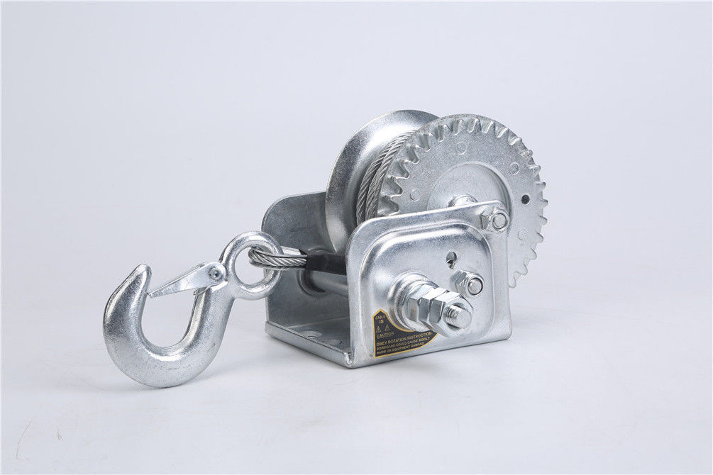 600lbs Portable Manual Heavy Steel Cable Hand Crank Boat Cable Winch