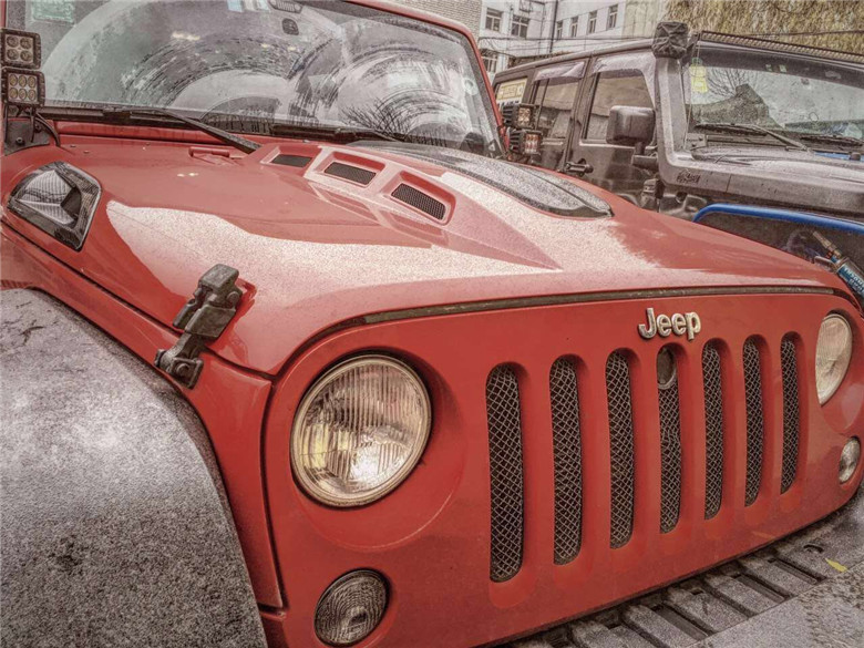 Jeep Jk Wrangler Avenger Hood With Real Carbon Fiber Vents