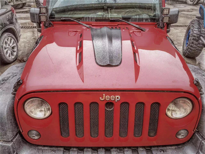Jeep Jk Wrangler Avenger Hood With Real Carbon Fiber Vents