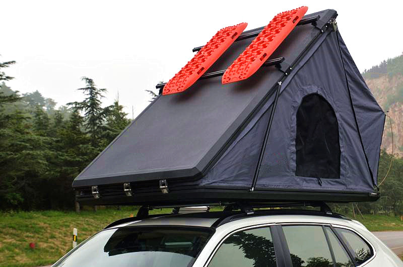 Family Camping SUV Hard Shell 125cm 4x4 Roof Top Tent with Telescopic